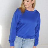 Rowyna Long Sleeve Sweatshirt - Cobalt