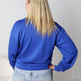 Rowyna Long Sleeve Sweatshirt - Cobalt