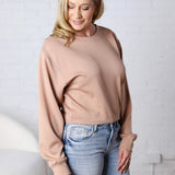 Rowyna Long Sleeve Sweatshirt - Dark Taupe