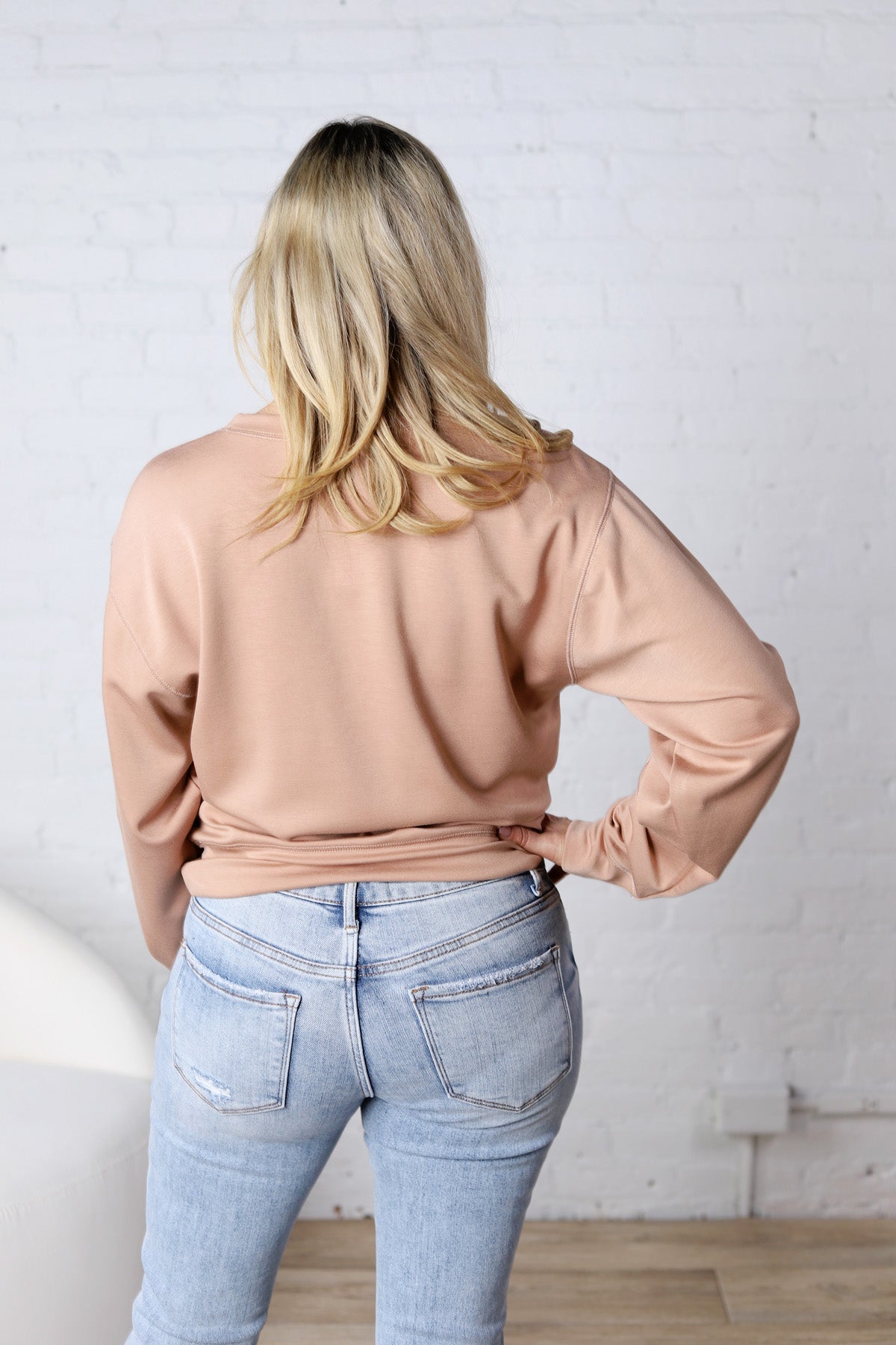 Rowyna Long Sleeve Sweatshirt - Dark Taupe