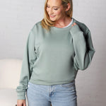 Rowyna Long Sleeve Sweatshirt - Sage Green