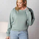 Rowyna Long Sleeve Sweatshirt - Sage Green