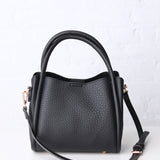 Ruby 3-Compartment Satchel w/ Dual Handles - Black