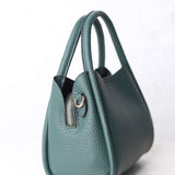 Ruby 3-Compartment Satchel w/ Dual Handles - Dark Forest Green