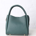 Ruby 3-Compartment Satchel w/ Dual Handles - Dark Forest Green