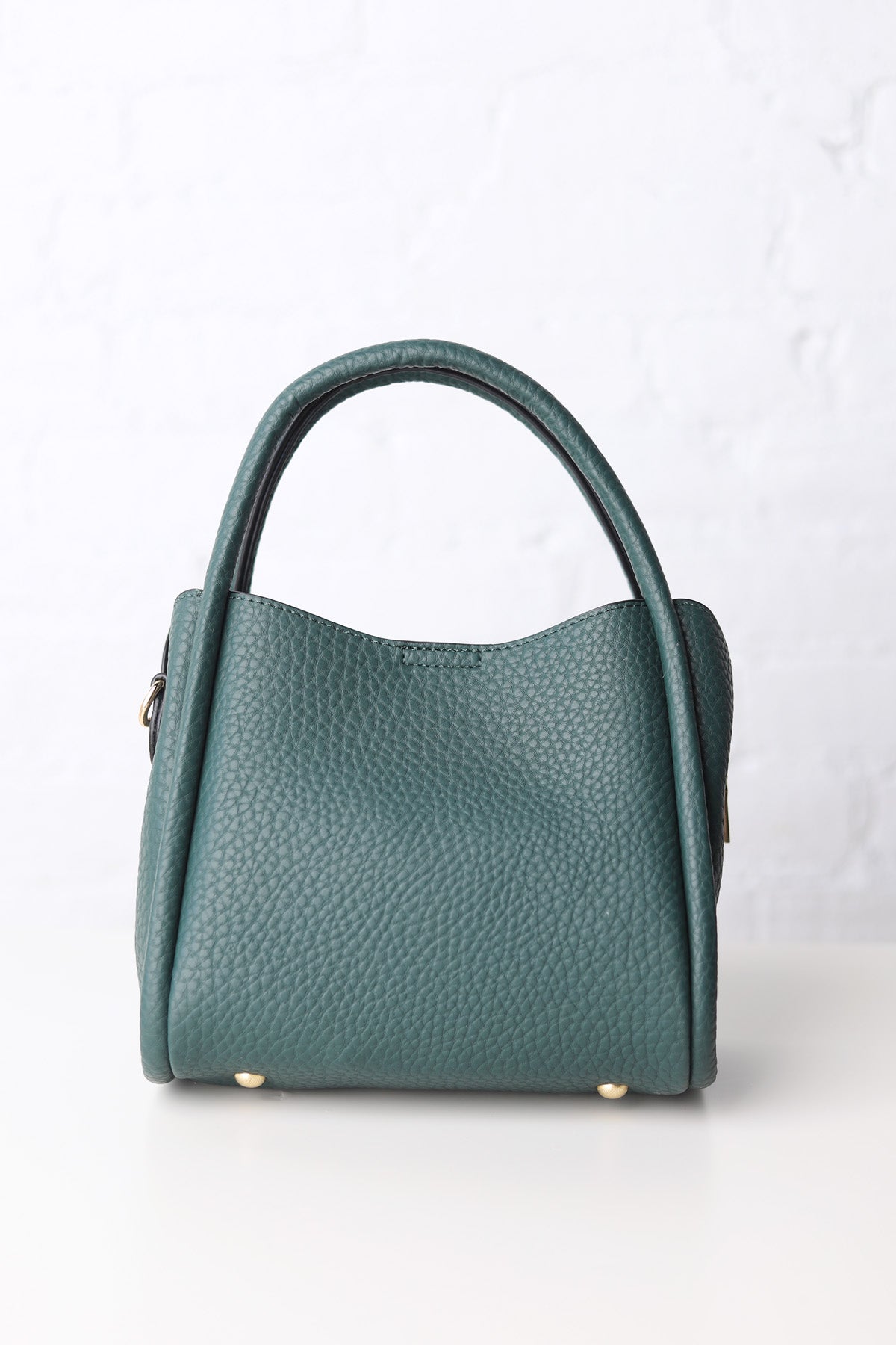 Ruby 3-Compartment Satchel w/ Dual Handles - Dark Forest Green