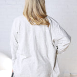 Sabine Soft Brushed Jersey Cardigan - Grey