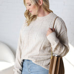 Sabrine Windowpane Pattern Sweater