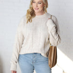 Sabrine Windowpane Pattern Sweater