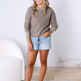 Sadie Slub Sweater - Grey