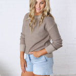 Sadie Slub Sweater - Grey