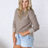Sadie Slub Sweater - Grey