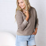 Sadie Slub Sweater - Grey