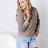 Sadie Slub Sweater - Grey