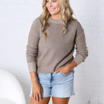 Sadie Slub Sweater - Grey
