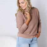 Sadie Slub Sweater - Rose