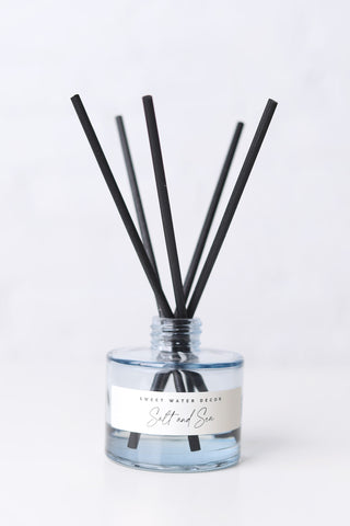 Salt & Sea Reed Diffuser - Blue Tinted Jar
