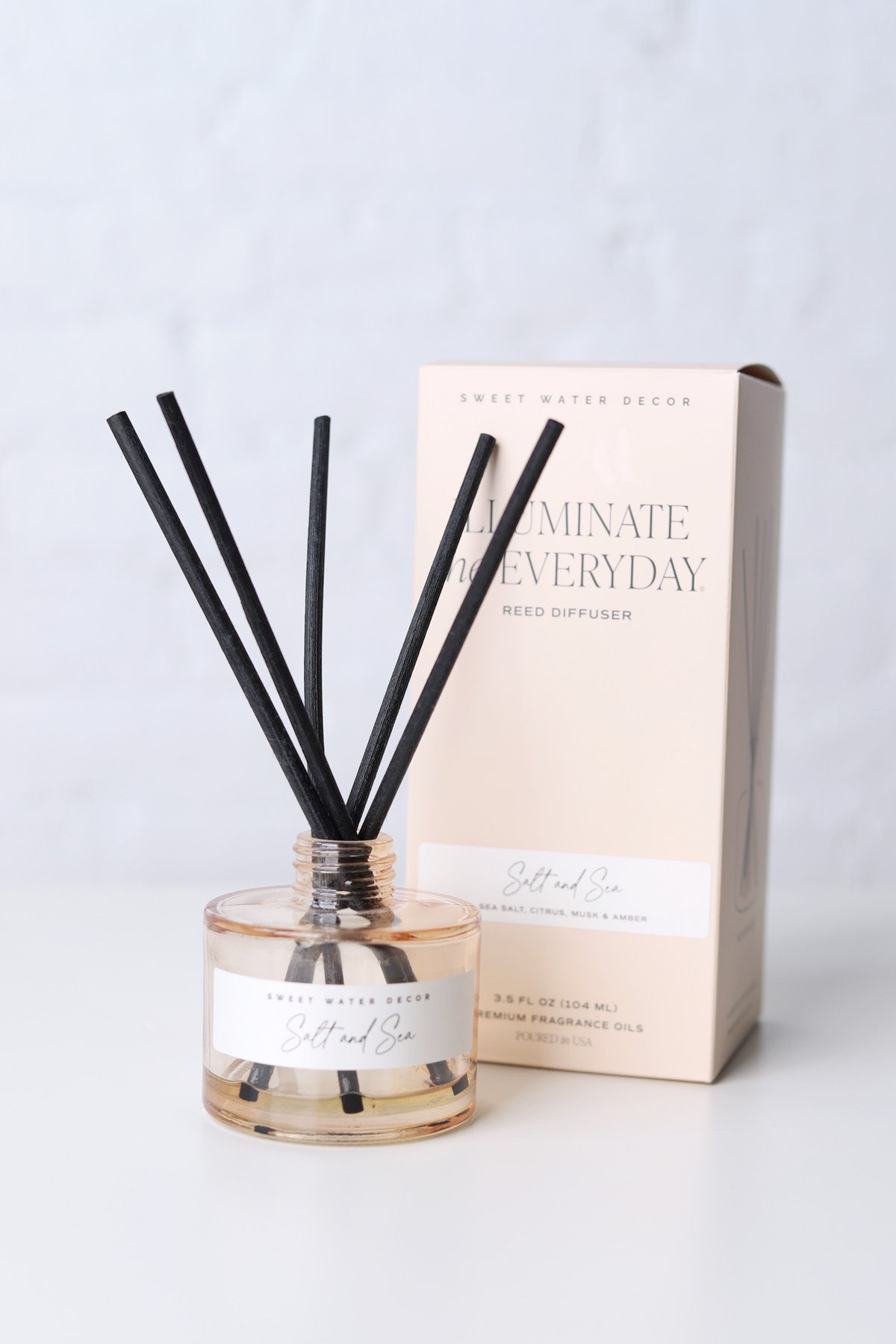 Salt & Sea Reed Diffuser - Tinted Jar