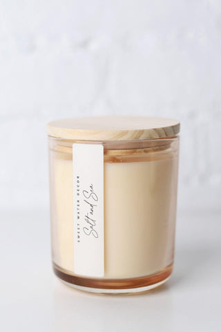 Salt & Sea Tinted Glass Candle - 12 oz.