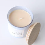 Salt and Sea 15 oz Soy Candle - Matte Blue