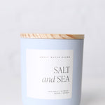Salt and Sea 15 oz Soy Candle - Matte Blue