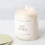 Salt and Sea 9 oz. Soy Candle - Clear Jar