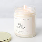 Salt and Sea 9 oz. Soy Candle - Clear Jar