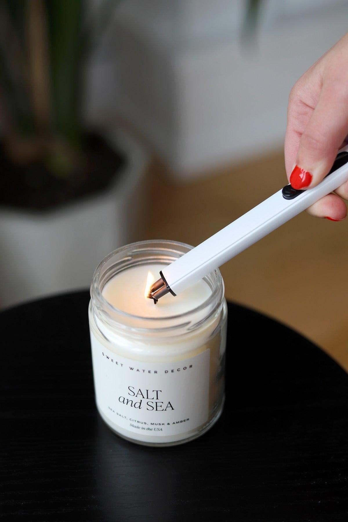 Salt and Sea 9 oz. Soy Candle - Clear Jar