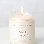 Salt and Sea 9 oz. Soy Candle - Clear Jar