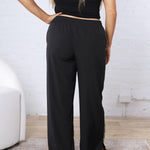 Savannah Finish Line Track Pants - Black