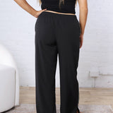 Savannah Finish Line Track Pants - Black