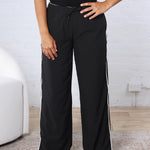 Savannah Finish Line Track Pants - Black