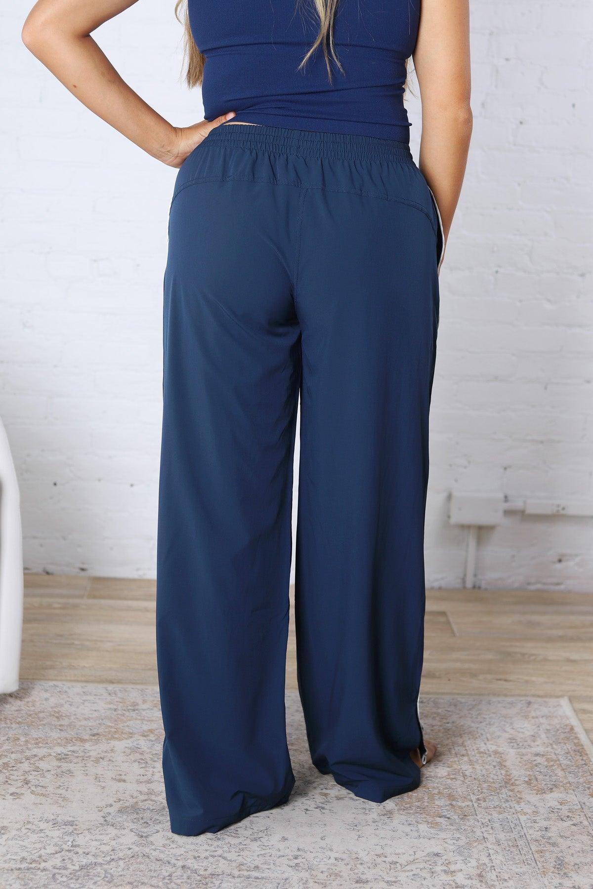 Savannah Finish Line Track Pants - Blue Thunder