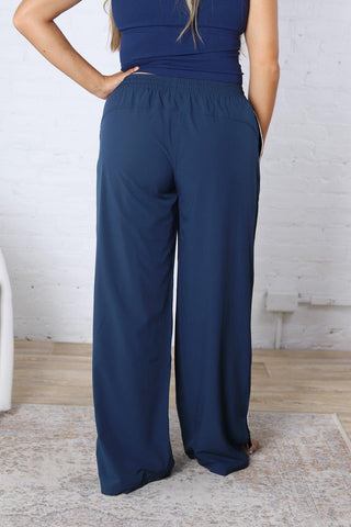 Savannah Finish Line Track Pants - Blue Thunder