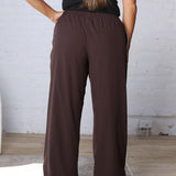Savannah Finish Line Track Pants - Coffee Bean
