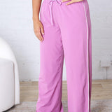 Savannah Finish Line Track Pants - Mulberry