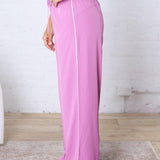 Savannah Finish Line Track Pants - Mulberry