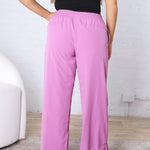Savannah Finish Line Track Pants - Mulberry