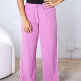 Savannah Finish Line Track Pants - Mulberry