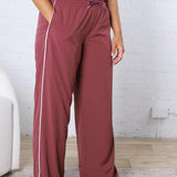 Savannah Finish Line Track Pants - Rosewood