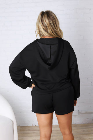 Scout Cozy Lounge Hoodie - Black
