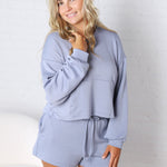 Scout Cozy Lounge Hoodie - Dusty Blue
