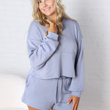 Scout Cozy Lounge Hoodie - Dusty Blue