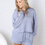Scout Cozy Lounge Hoodie - Dusty Blue