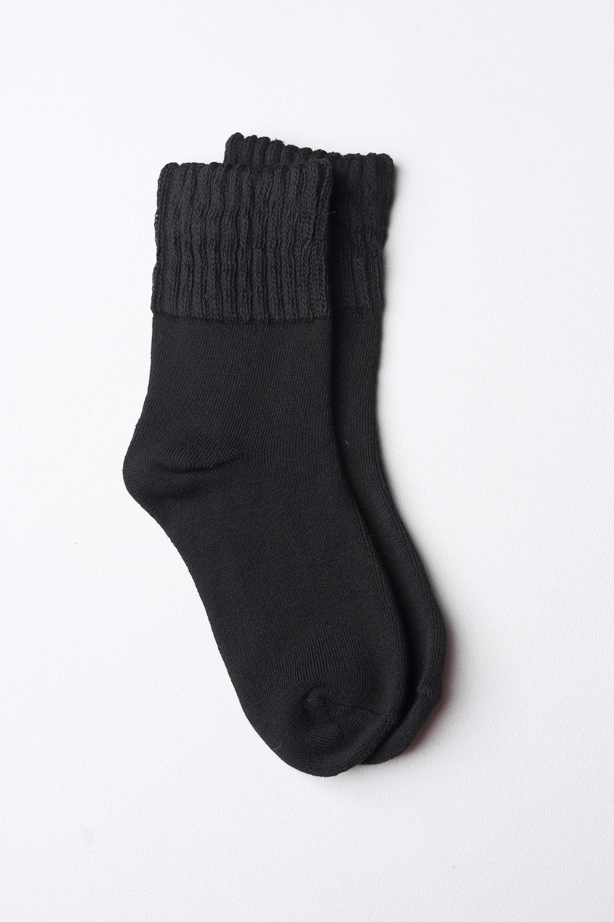 Selayne Thick Crew Socks - Black