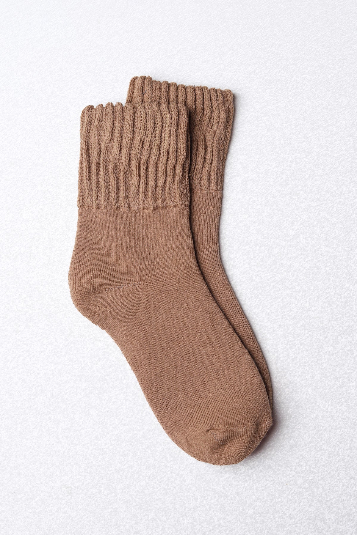 Selayne Thick Crew Socks - Caramel