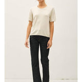 Selma Loose Fit S/S Sweater - Natural