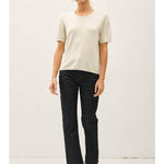 Selma Loose Fit S/S Sweater - Natural FINAL SALE