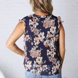 Seren Ruffle Sleeve Floral Top