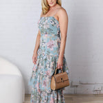 Serena Floral Chiffon Midi Dress